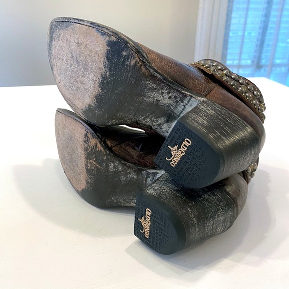 Old Gringo Women's Mini Belinda 7"‎ Ankle Boots Size 7 B Brown Bootie Cowboy - Picture 12 of 16